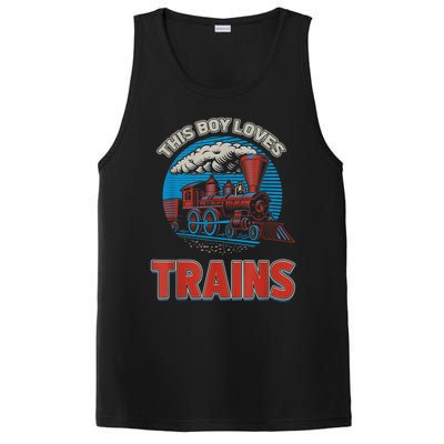 This Boy Loves Trains Locomotives And Wagon! Boys Train PosiCharge Competitor Tank