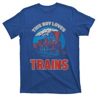 This Boy Loves Trains Locomotives And Wagon! Boys Train T-Shirt