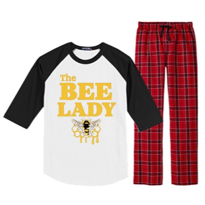 The Bee Lady Beekeeper Apiculture Bee Keeper Honeybees Beekeeping Bee Lovers Raglan Sleeve Pajama Set