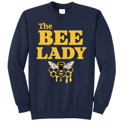 The Bee Lady Beekeeper Apiculture Bee Keeper Honeybees Beekeeping Bee Lovers Tall Sweatshirt