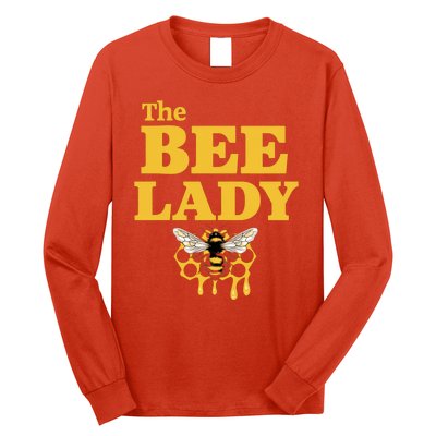 The Bee Lady Beekeeper Apiculture Bee Keeper Honeybees Beekeeping Bee Lovers Long Sleeve Shirt