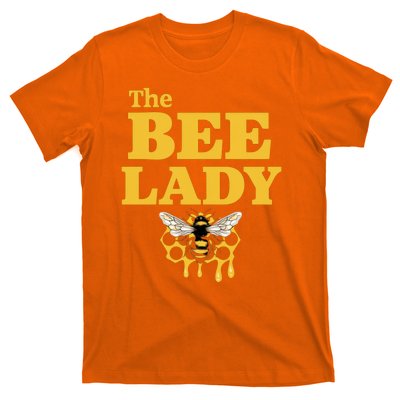 The Bee Lady Beekeeper Apiculture Bee Keeper Honeybees Beekeeping Bee Lovers T-Shirt