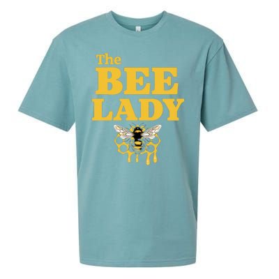 The Bee Lady Beekeeper Apiculture Bee Keeper Honeybees Beekeeping Bee Lovers Sueded Cloud Jersey T-Shirt