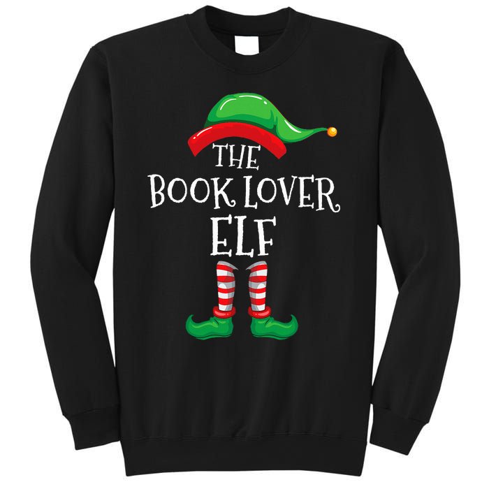 The Book Lover Elf Christmas Books Reading Lover Sweatshirt