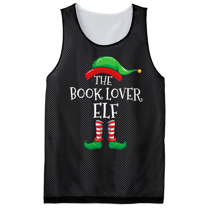 The Book Lover Elf Christmas Books Reading Lover Mesh Reversible Basketball Jersey Tank