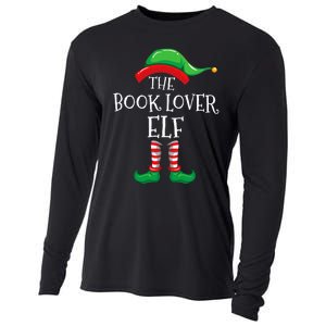 The Book Lover Elf Christmas Books Reading Lover Cooling Performance Long Sleeve Crew