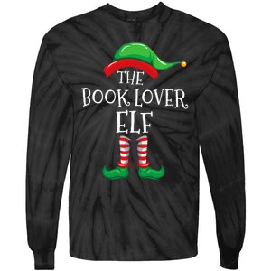 The Book Lover Elf Christmas Books Reading Lover Tie-Dye Long Sleeve Shirt