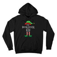 The Book Lover Elf Christmas Books Reading Lover Tall Hoodie