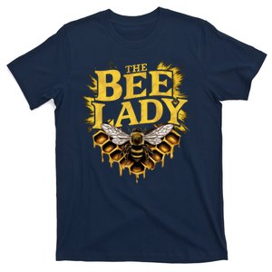 The Bee Lady Beekeeper Apiculture Bee Lovers Bee Keeper Honeybees Beekeeping T-Shirt