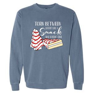 Torn Between Looking' Like A Snack And Eating' One Christmas Cute Gift Garment-Dyed Sweatshirt