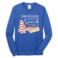 Torn Between Looking' Like A Snack And Eating' One Christmas Cute Gift Tall Long Sleeve T-Shirt