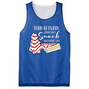 Torn Between Looking' Like A Snack And Eating' One Christmas Cute Gift Mesh Reversible Basketball Jersey Tank