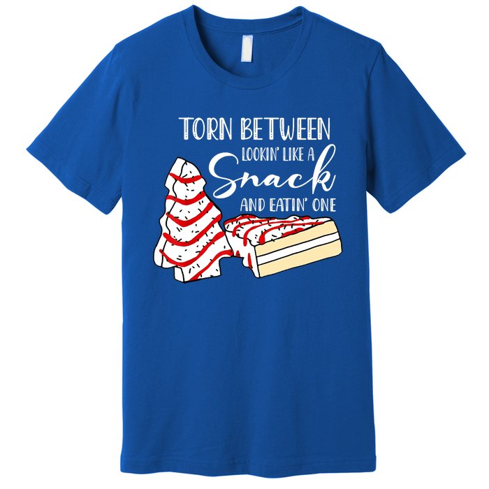 Torn Between Looking' Like A Snack And Eating' One Christmas Cute Gift Premium T-Shirt