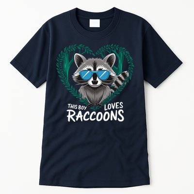 This Boy Loves Raccoons Cute Raccoon Wildlife For Boy Tall T-Shirt
