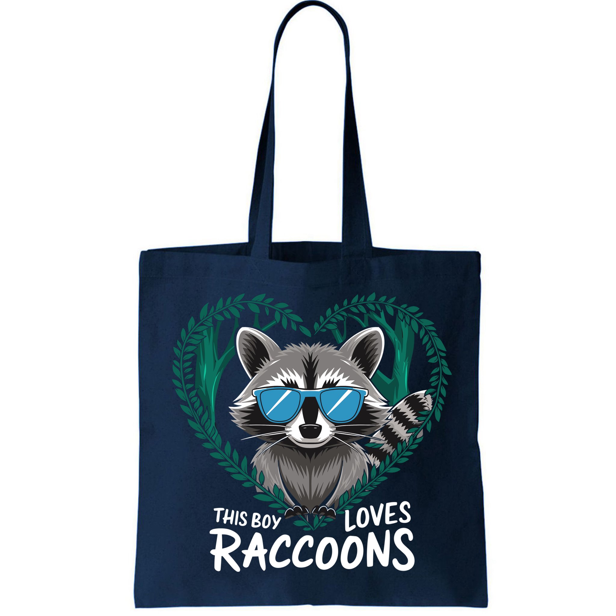 This Boy Loves Raccoons Cute Raccoon Wildlife For Boy Bag