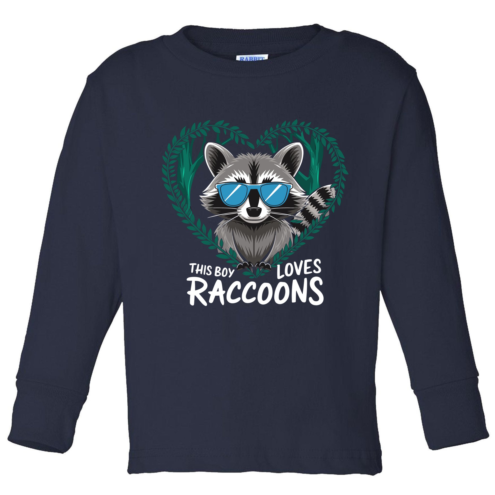 This Boy Loves Raccoons Cute Raccoon Wildlife For Boy Toddler Long Sleeve Shirt