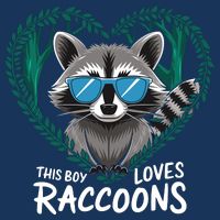 This Boy Loves Raccoons Cute Raccoon Wildlife For Boy Toddler Long Sleeve Shirt