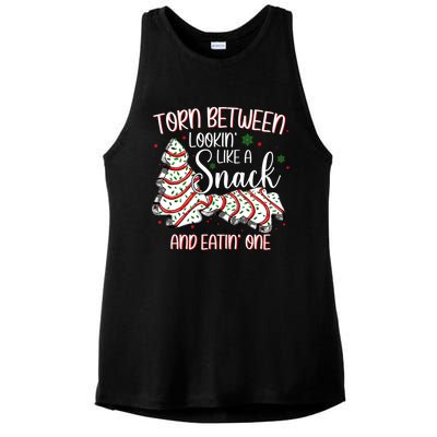 Torn Between Looking Like A Snack Or Eating One Christmas Gift Ladies PosiCharge Tri-Blend Wicking Tank