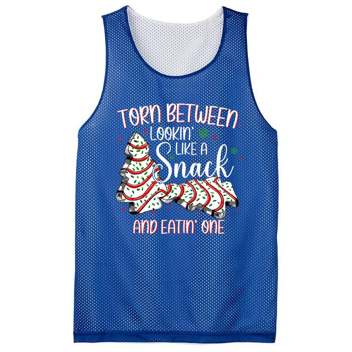 Torn Between Looking Like A Snack Or Eating One Christmas Gift Mesh Reversible Basketball Jersey Tank