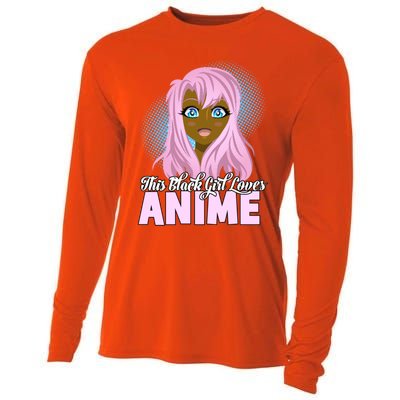 This Black Loves Anime African American Gift Cooling Performance Long Sleeve Crew