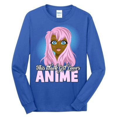 This Black Loves Anime African American Gift Tall Long Sleeve T-Shirt