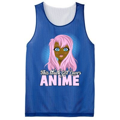 This Black Loves Anime African American Gift Mesh Reversible Basketball Jersey Tank