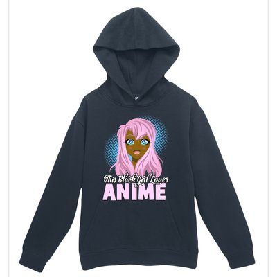 This Black Loves Anime African American Gift Urban Pullover Hoodie