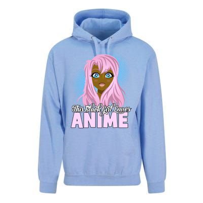 This Black Loves Anime African American Gift Unisex Surf Hoodie