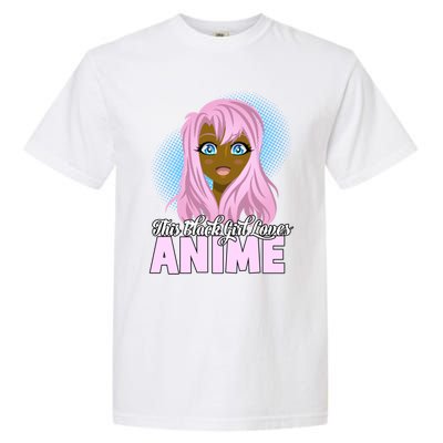 This Black Loves Anime African American Gift Garment-Dyed Heavyweight T-Shirt