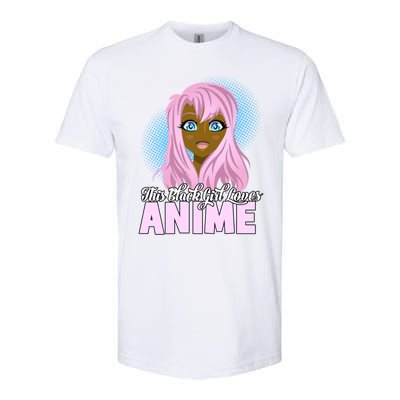 This Black Loves Anime African American Gift Softstyle CVC T-Shirt