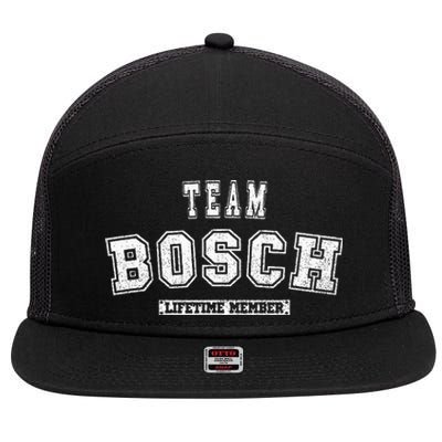 Team Bosch Lifetime Member Family Last Name 7 Panel Mesh Trucker Snapback Hat