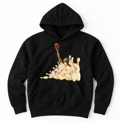 The Big Lebowski Bowling Pins Portrait Hoodie