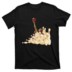 The Big Lebowski Bowling Pins Portrait T-Shirt