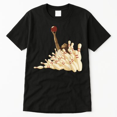 The Big Lebowski Bowling Pins Portrait Tall T-Shirt