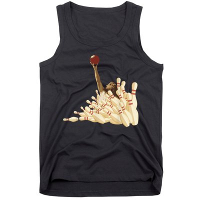 The Big Lebowski Bowling Pins Portrait Tank Top
