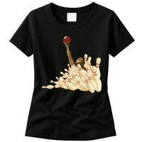 The Big Lebowski Bowling Pins Portrait Womens T-Shirt