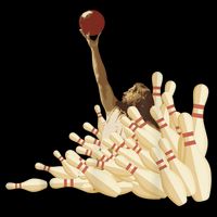 The Big Lebowski Bowling Pins Portrait Womens T-Shirt