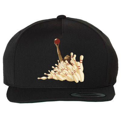 The Big Lebowski Bowling Pins Portrait Wool Snapback Cap