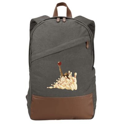 The Big Lebowski Bowling Pins Portrait Cotton Canvas Backpack