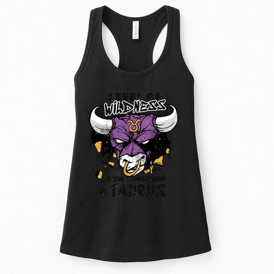 Taurus Bull Level Of Wildness Womens Tank Top