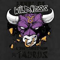 Taurus Bull Level Of Wildness Golf Towel