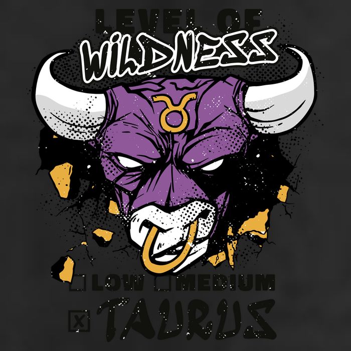 Taurus Bull Level Of Wildness Golf Towel