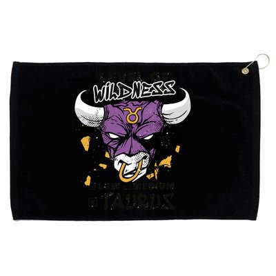 Taurus Bull Level Of Wildness Grommeted Golf Towel