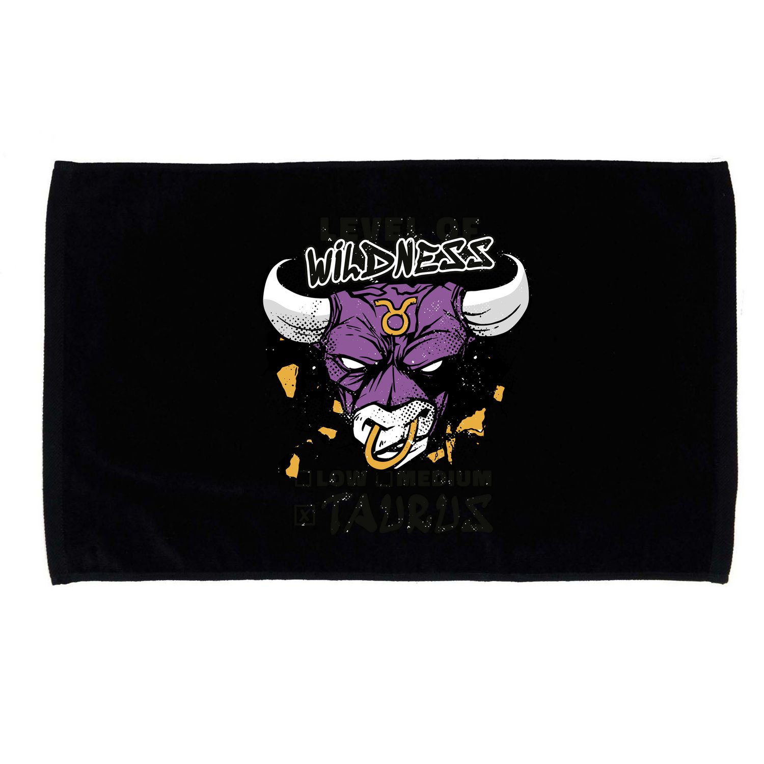 Taurus Bull Level Of Wildness Microfiber Hand Towel