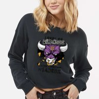 Taurus Bull Level Of Wildness Cropped Pullover Crew