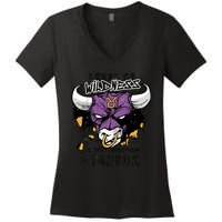 Taurus Bull Level Of Wildness Women's V-Neck T-Shirt