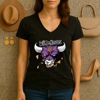 Taurus Bull Level Of Wildness Women's V-Neck T-Shirt