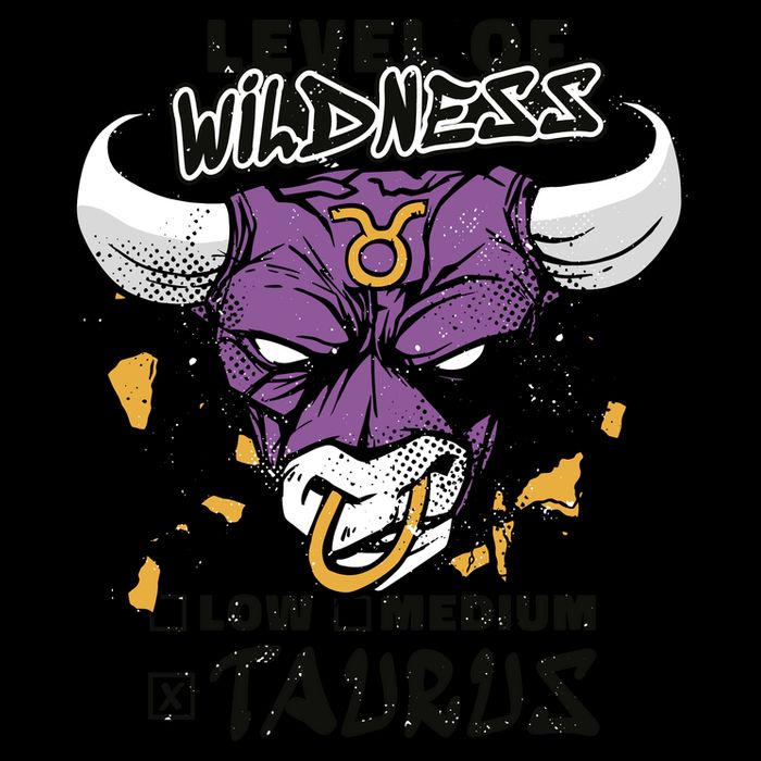 Taurus Bull Level Of Wildness Women's V-Neck T-Shirt