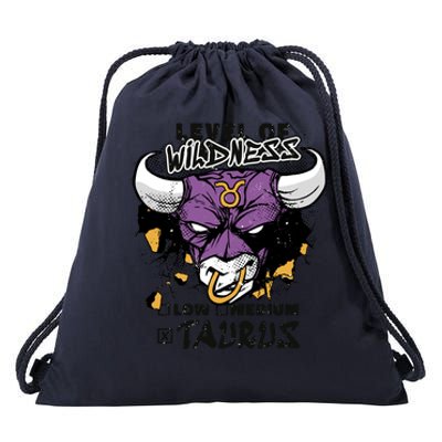 Taurus Bull Level Of Wildness Drawstring Bag