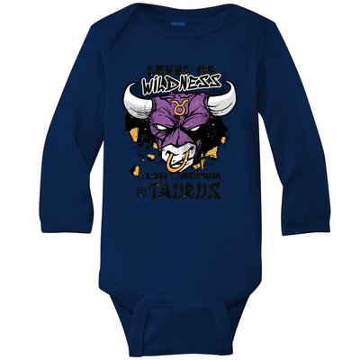 Taurus Bull Level Of Wildness Baby Long Sleeve Bodysuit